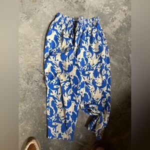 Lucy & Yak organic cotton mermaid and moon Patterned Trousers XL